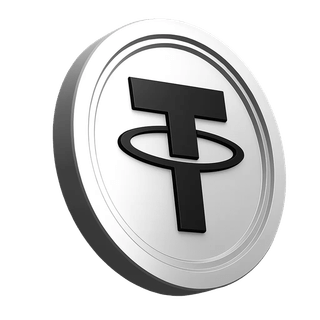 Seção de informações da plataforma exibindo o gráfico da moeda Tether USDT